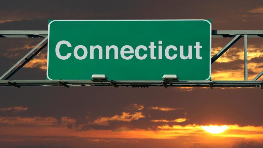 Connecticut road sign